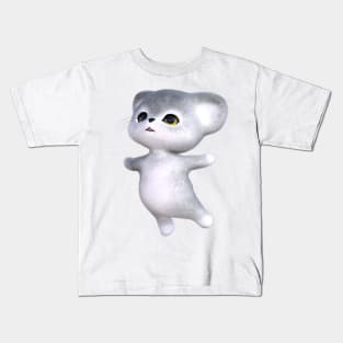 3d rendering of happy silver kitten Kids T-Shirt